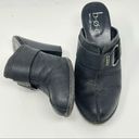 Born concept B.o.c.  Donia Black Oiled Nubuck Ring Trim Split Vamp Clog Mule Photo 1