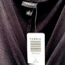 Torrid NWT  Womens 2X black long sleeve Mini Jersey Bodycon Dress Photo 5