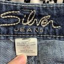 Silver Jeans  Womens Denim Blue Jeans Lola Flare Leg Distressed Dark Wash W25 L33 Photo 7