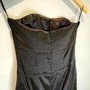 Cache  Black Formal Strapless Gown with Rosettes - size 2 Photo 3