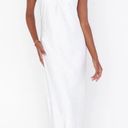 Show Me Your Mumu Ivory Luxe Satin Jasmine Halter Maxi Dress Women's Photo 1