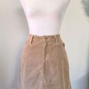 AG Adriano Goldschmied  Mid-Box Tan Corduroy Skirt Photo 2