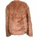 Chelsea28  Faux Fur Jacket in Pink Size Medium NWT Photo 8