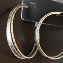 Nicole Miller New  Silver Triple Hoops Photo 0