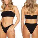 Naked Wardrobe NEW  Women's Size Small Black Two Piece Bandeau Bikini Set Photo 1