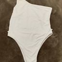 Missguided Petite seamless bodysuit one shoulder white size 8 Photo 0