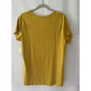 st. john's bay  Women's Size 0X  V-Neck Short Sleeve T-Shirt Modern Gold Photo 2