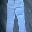 Chico's 🆕 Chico’s Girlfriend Crop White Jeans size 2 Photo 9