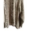 easel  Women's Small/Medium Long Sleeve Brown Knitted Cardigan Photo 5