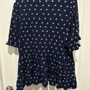 CeCe Navy Floral Peplum, Sz XL Photo 1