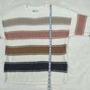 Hollister Womans Small Boxy Oversized Chunky Knit Striped Crew Neck Sweater Photo 8