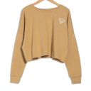 Abound NWT  Tan Cropped Graphic Pullover “Grand Slam” Sweatshirt Sz 3X Photo 0