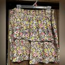 No Bo  Yellow Floral Ruffle Smocked Mini Skirt Photo 2