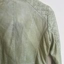 Miss Sixty  M60 Light Green Faux Leather Moto Jacket Womens Size S Zippers Photo 8