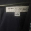 Emma & Michele  NAVY BOHO VNECK MAXI HANDKERCHIEF CUT DRESS SZ SMALL Photo 1