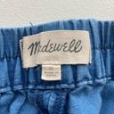 Madewell  Chambray Pull On Shorts Edwina Wash Women's Size Medium Linen Pockets Photo 3