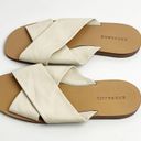 Everlane  The Day Cream Leather Criss Cross Slip On Sandals, Size 7 Photo 7