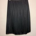 Vassarette Vintage  black satin nylon midi skirt Size:Large Photo 0