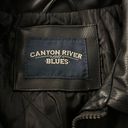 Canyon River Blues Black Leather Jacket Photo 1