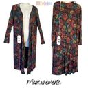 LuLaRoe LuLuRoe Sarah Many Colors Open Front Cardigan Duster Sweater Pockets Size Medium Photo 3