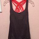 Lululemon  Free To Be Wild 2-in-1 Tank Top Black Cherry, Coral. Size 2 Photo 2