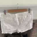 Abound  White CutOff Denim Shorts Distressed size 32 High Waist Photo 4