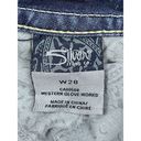 Silver Jeans  Womens 28 Blue Aiko Low‎ Capri Western Stretch Dark Wash Photo 3