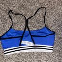 Adidas  Cobalt Blue Skinny Strap Sports Bra Photo 1