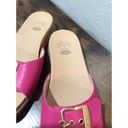 Dr. Scholls  hot pink comfort slide shoes buckle Size 9.5 W Wide NWOT Photo 2