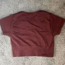 Maroon cropped workout top Red Size M Photo 2