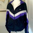 Coolest One of a Kind Nylon USA Olympics Purple Windbreaker Zip Up Jacket Size M Photo 0