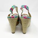 Harper Elaine Turner  Batik Print Wedge Sandals 8 Photo 4