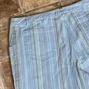 J.Jill  Stretchy Blue Stripes Wide Leg Casual Mid Rise Capris 6P Photo 6