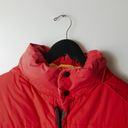 Nautica  Down Jacket Vintage 90s Multicolor Medium M Zip Puffer Hooded Reversible Photo 8