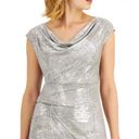 Connected Apparel Cowl Neck Metallic gown Photo 2