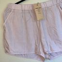 Thread and Supply NEW!  Size LARGE Blush Pink Nude Elastic Waist Shorts Tencel Photo 4