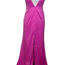 NBD  Helen Satin Slip Lace Back Maxi Dress Cutout Revolve Women Size S New Flawed Photo 2