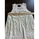 Oddi  Size L Ivory Mint Ruffle Lace Love shack Swing Dress Layered Ruffle Hem Photo 2