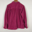 L.L.Bean  Shirt Womens Large Purple‎ Pink Wide Whale Corduroy Button Shacket 90s Photo 4