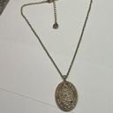 Monet  Costume Necklace Gold Tone / Rhinestone Pendant Photo 0