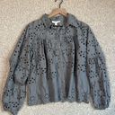 Shabby Chic Cotton Flowy long sleeve Blouse Size S Blue Photo 0