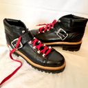 Marc Fisher Red Lace Up Combat Boots Photo 1