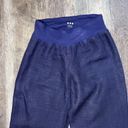 Three Dots  Wide Leg High Waisted Linen Pants Navy Blue Size Small Photo 3