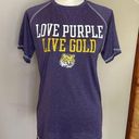 Proedge  LSU Tigers Love Purple Live Gold Collegiate Short Sleeve Tee Small Photo 0