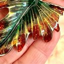 Monet  vintage leaf brooch Photo 8