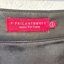 n: Philanthropy Faux Leather Front Zip Mini Skirt Women's Size Small EUC Photo 4