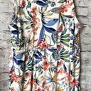 West Loop Floral Tropical Drawstring Tank Dress Women’s XL Photo 5