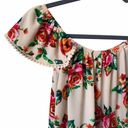 Chelsea and Violet Boho Floral Off Shoulder Mini Casual Summer Flirty Dress  XS Photo 2