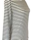 Talbots The Talbot Tee women's petite P black and white stripe turtleneck NWT Photo 1