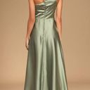 Lulus Sage Green Formal Gown Photo 2
